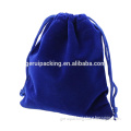 custome logo plain velvet drawstring pouch gift bag for jewelry